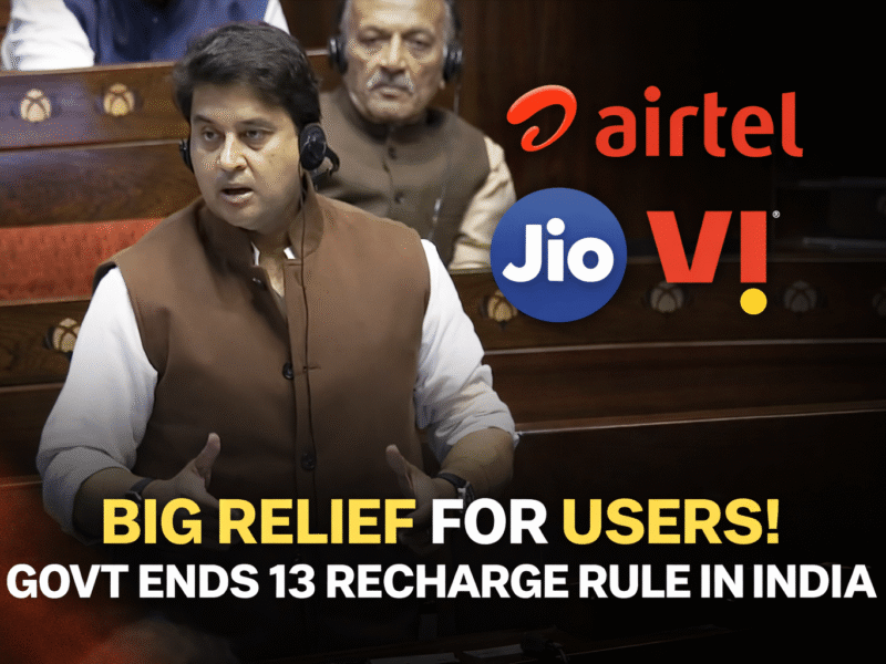 Big Relief for Telecom Users: Govt Ends 13-Recharge-Per-Year Cycle