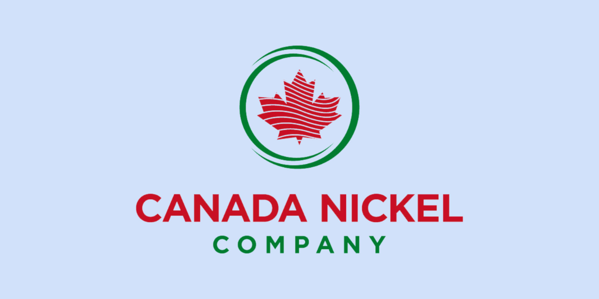 Canada Nickel Company logo for property transactions announcement.