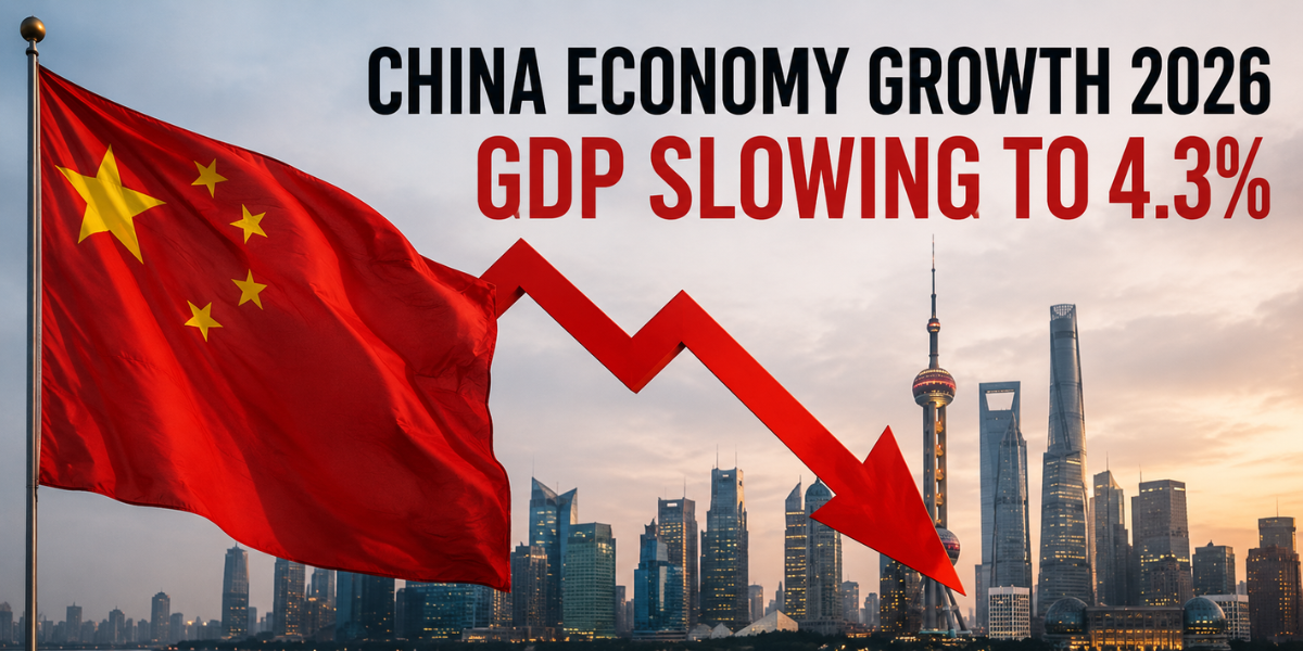 China Economy Growth 2026 slows to 4.3% in Q2