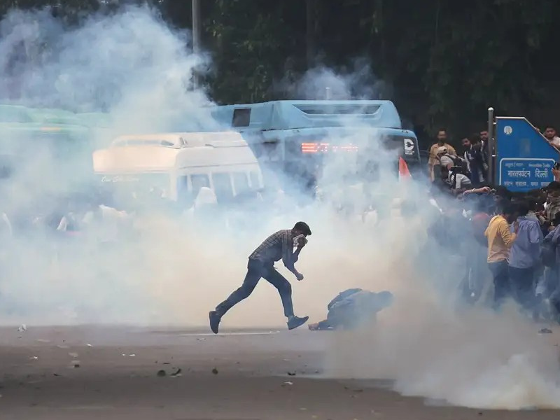 Cockroach Janta Party March on India’s Parliament Met With Tear Gas, Baton Charges