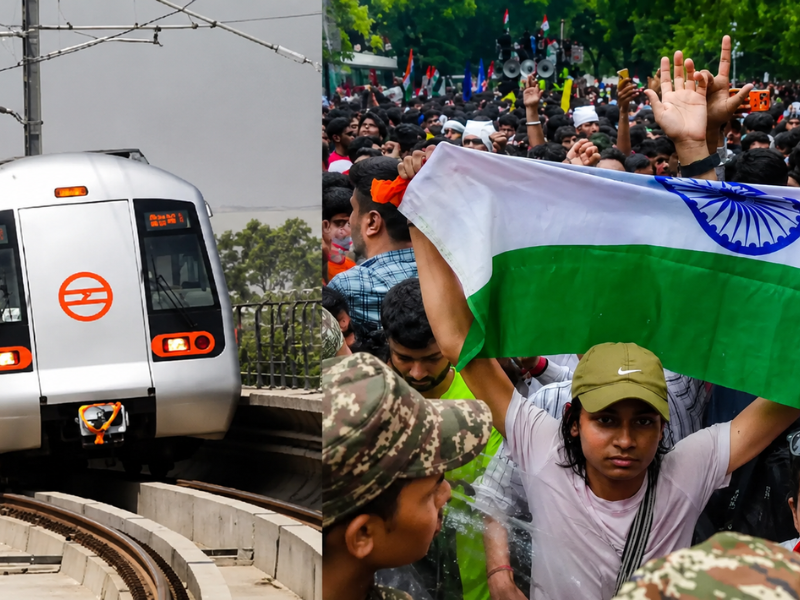 16 Delhi Metro Stations Shut Amid Growing Protest at Jantar Mantar