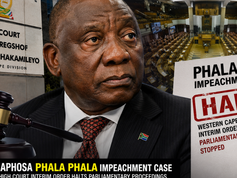 Ramaphosa Phala Phala Impeachment Inquiry Halted by Court