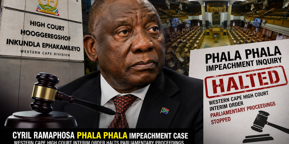 Ramaphosa Phala Phala Impeachment Inquiry Halted by Court 1 Ramaphosa Phala Phala impeachment court ruling