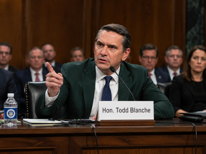 Trump Threatens to Withdraw Todd Blanche Nomination Over IRS Tax Dispute