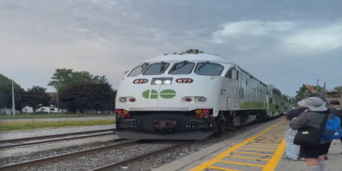 GO Train Toronto to Stratford Service Begins With Daily Year-Round Trips 1 GO Train Toronto to Stratford service arriving at Stratford GO Station in Ontario
