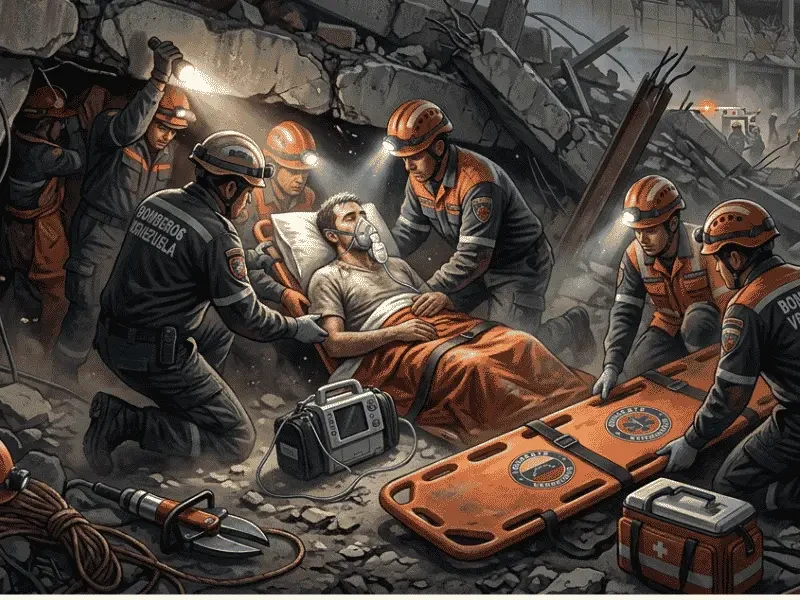 Venezuela Earthquake Survivor Pulled From Rubble Alive After 8 Days in “Miracle” Rescue
