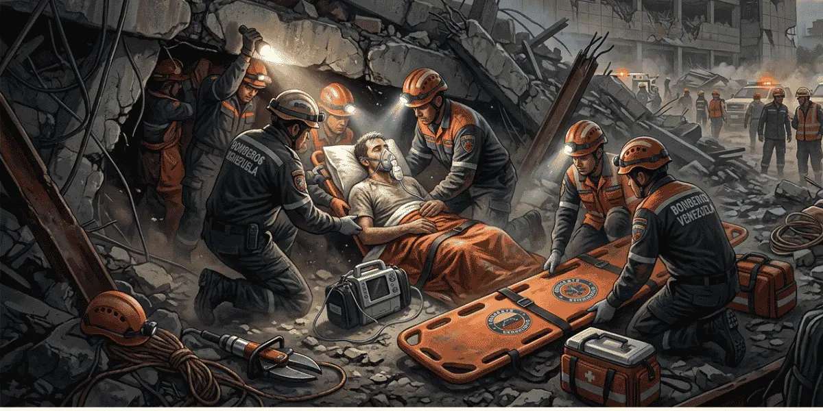 Venezuela Earthquake Survivor Pulled From Rubble Alive After 8 Days in "Miracle" Rescue